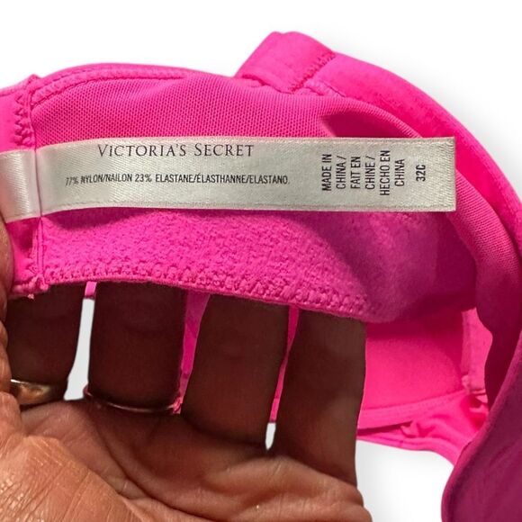 VICTORIA’S SECRET VICTORIA SPORT VSX Women’s Hot Pink Underwire Sports Bra Size - Picture 4 of 5